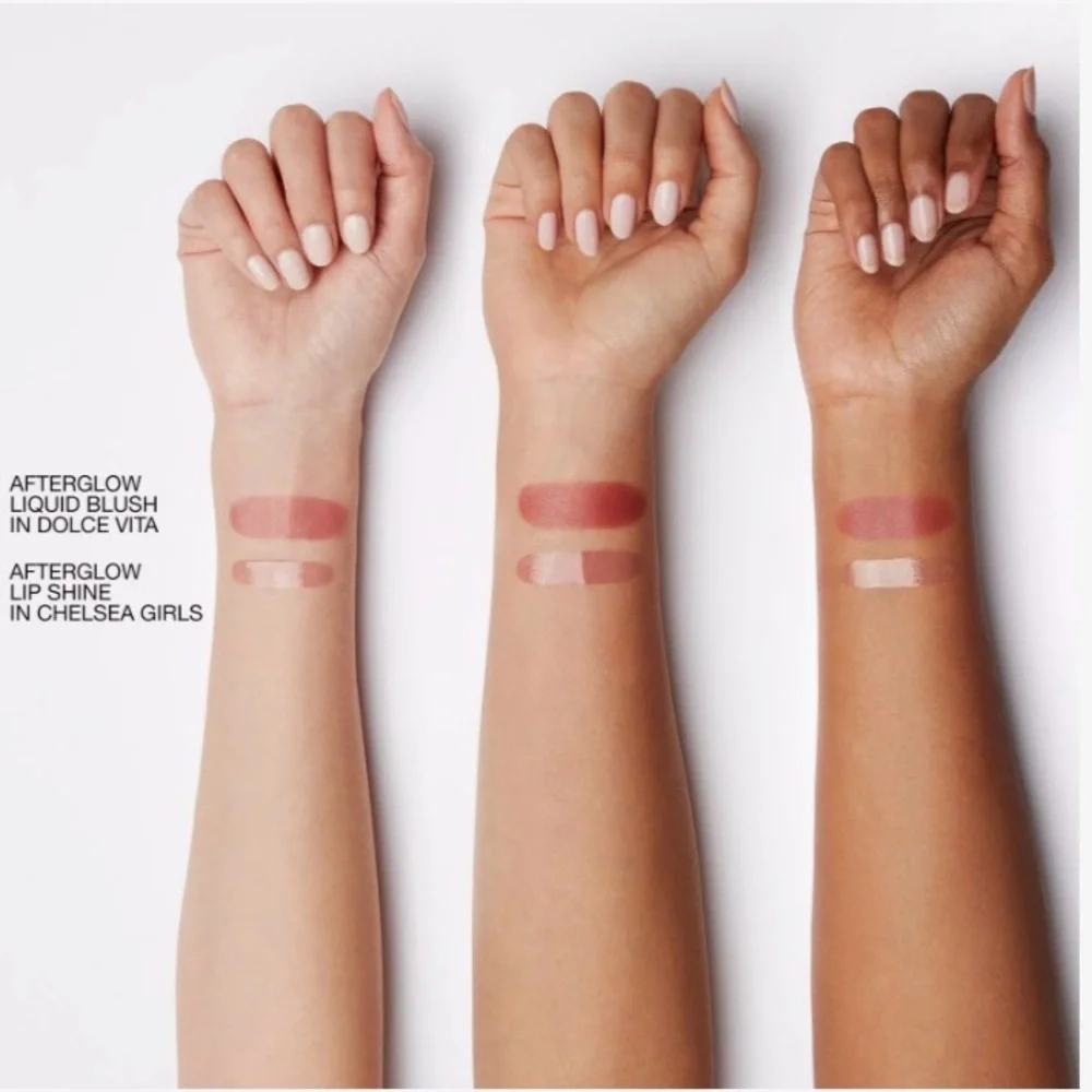 New NARS Mini Afterglow liquid blush & lip shine duo Dolce Vita